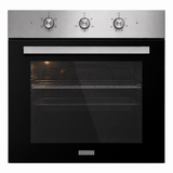 Luxell 60cm 55L Built-In Electric Oven with 9 Programs & Turbo Fan, Stainless Steel - B66-SF3 (MT) INOX