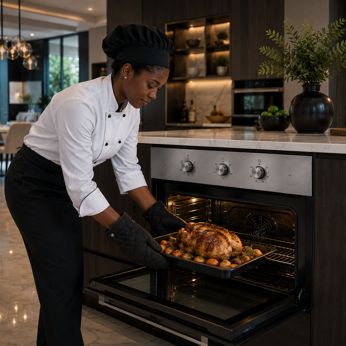 Luxell 60cm 55L Built-In Electric Oven with 9 Programs & Turbo Fan, Stainless Steel - B66-SF3 (MT) INOX