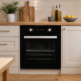 Luxell 60cm 57L Digital Built-In Electric Oven with Turbo Fan, Anthracite Glass - B66-SF3 (DDT)