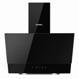Luxell 60cm Angled Glass Cooker Hood with 650m³/h Extraction & Touch Control - DA6-835