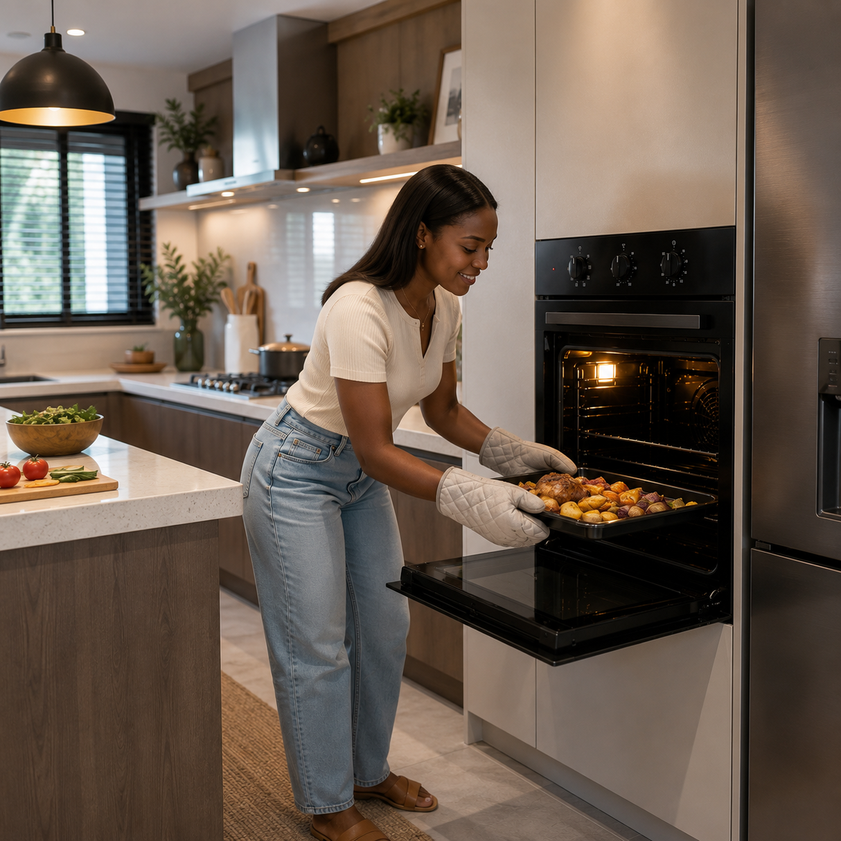 Luxell 90cm 105L Built-In Electric Oven with Double Fan & 9 Programs - A9-SF3 MT