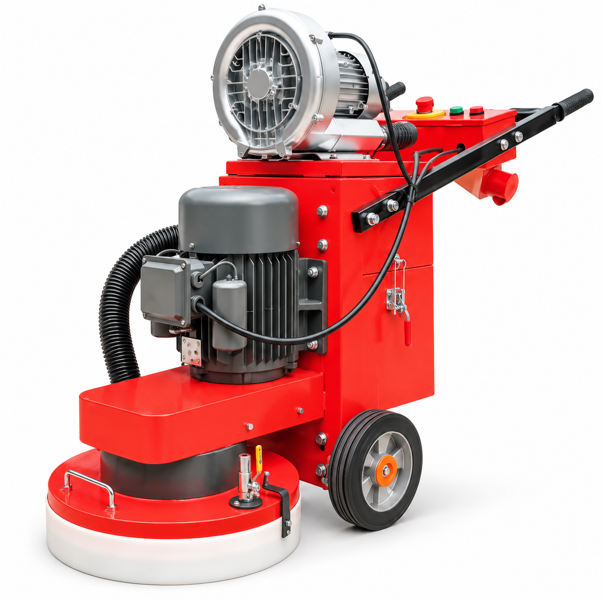 NRG Three-Phase Concrete Floor Grinder 4kW with Built-In Vacuum - DC-400