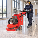NRG Three-Phase Concrete Floor Grinder 4kW with Built-In Vacuum - DC-400