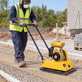 NRG 5HP Gasoline Plate Compactor 85kg with Robin Engine & 15.3kN Centrifugal Force - NC90PR
