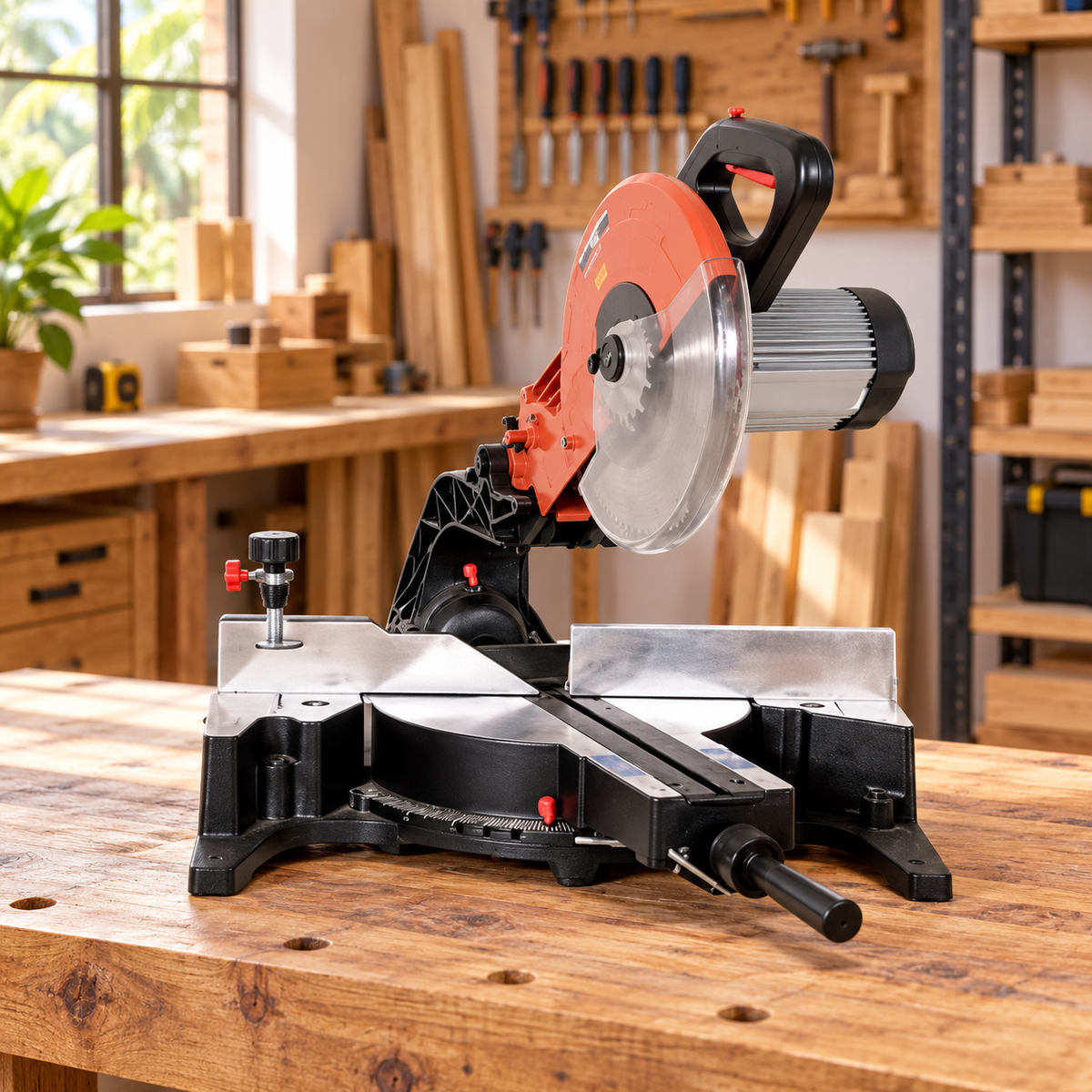 NRG 16" Heavy-Duty Sliding Mitre Saw 3400W - NMS1616