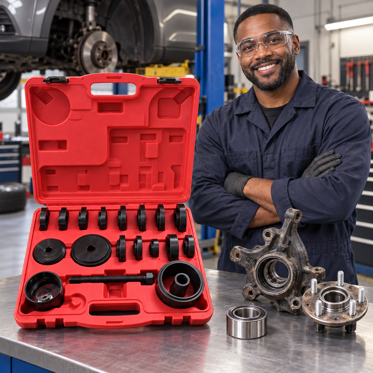 Tera 23-Piece Drive-Shaft Bearing Removal Tool Kit - H132423