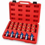 Tera 24-Piece Common-Rail Diesel Injector Return-Flow Adaptor Set - H132410