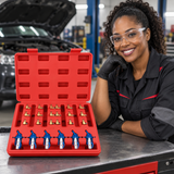 Tera 24-Piece Common-Rail Diesel Injector Return-Flow Adaptor Set - H132410