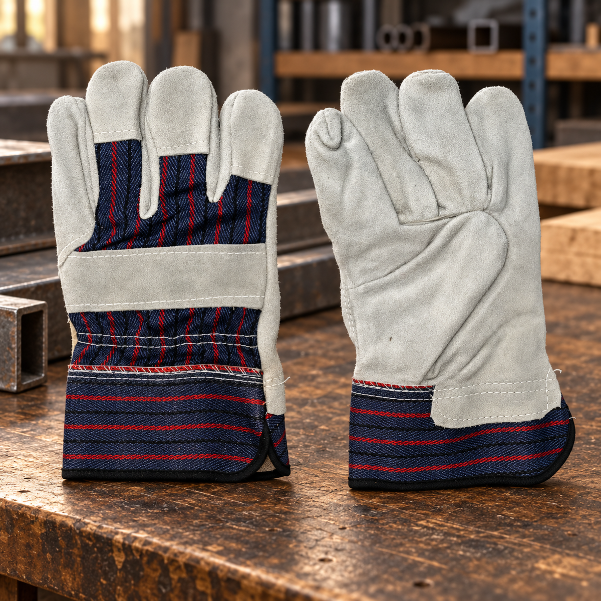 Tera 10.5" Leather Combination Work Gloves - 210816