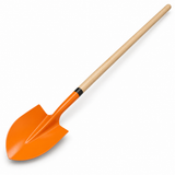 Coofix Round Pointed Shovel Head with 150cm Wooden Handle - 29522