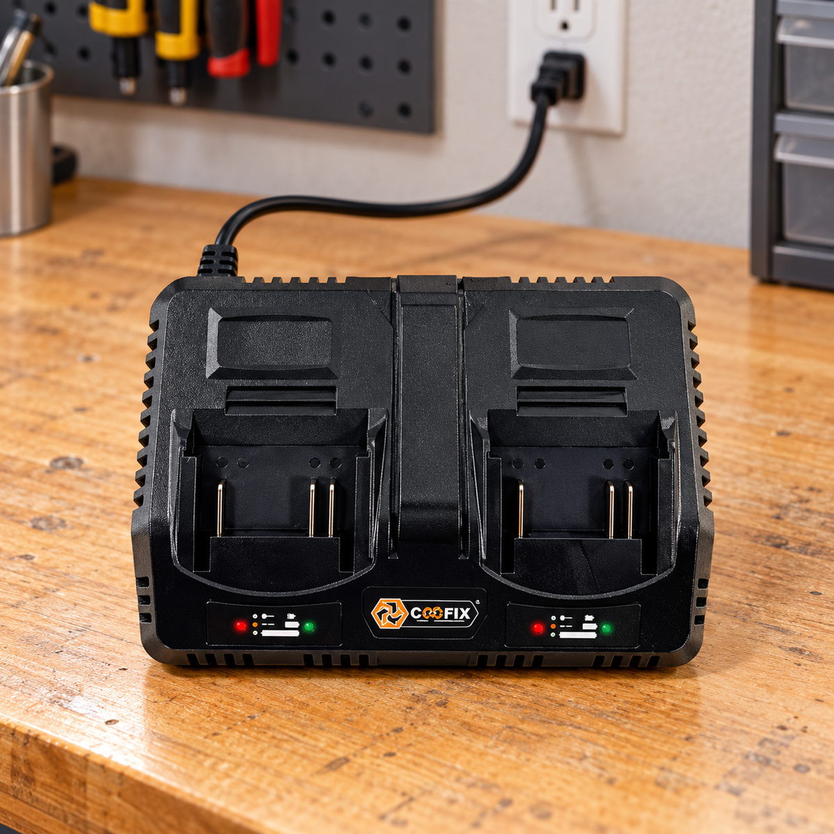 Coofix Dual-Port 2A Battery Charger - 27486
