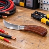 Coofix 7.5" Stainless Steel Electrician's Knife with Polished Blade - 28033