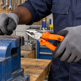 Tera Combination Pliers with Orange Comfort Grip Handles | 6", 7" & 8"