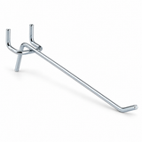 Tera 100-Piece Zinc-Plated Steel Display Hooks | 5", 6", 8" & 10"