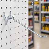 Tera 100-Piece Zinc-Plated Steel Display Hooks | 5", 6", 8" & 10"