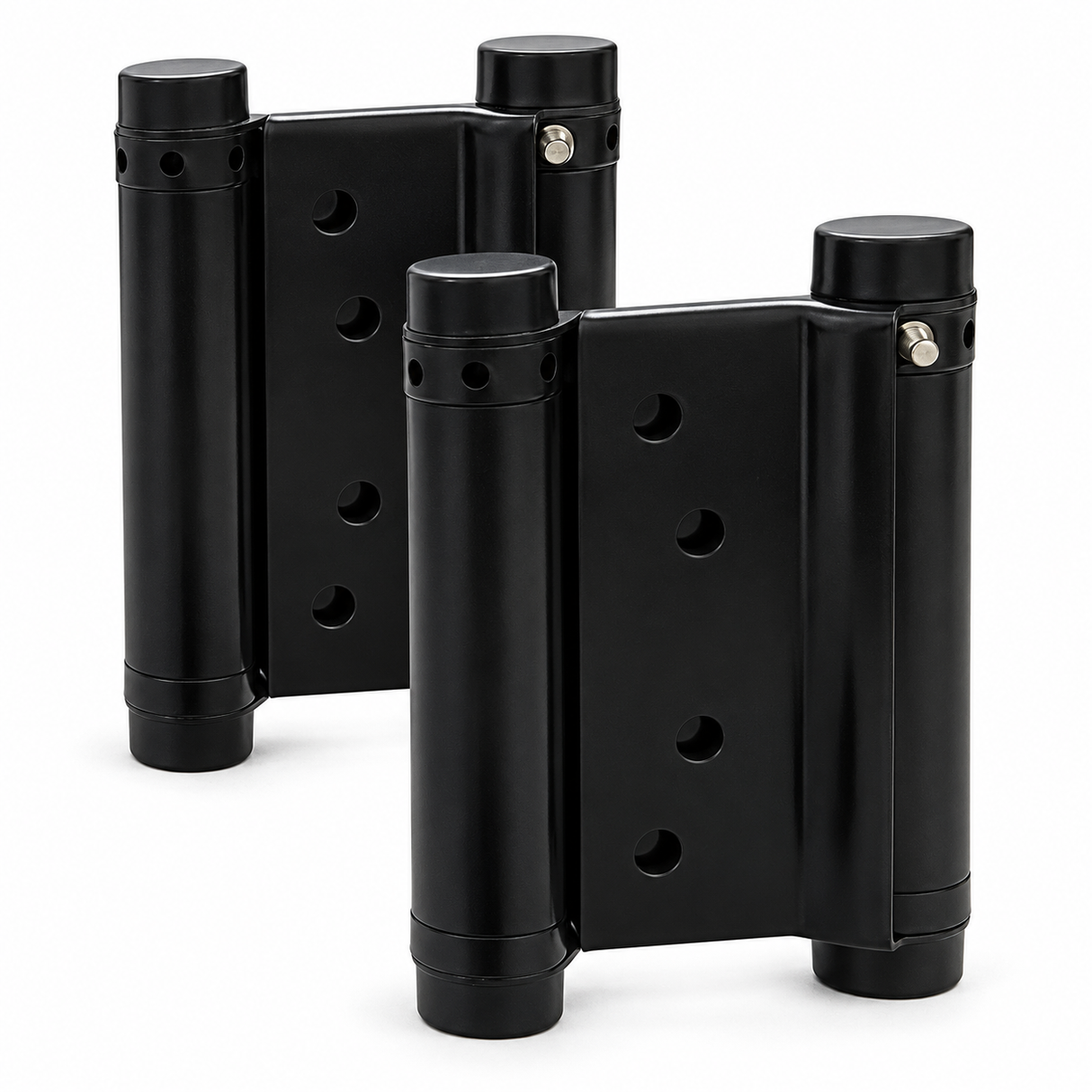 Tera Black Double-Action Spring Hinges | 4" & 5"