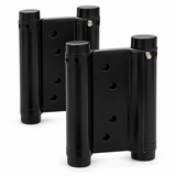 Tera Black Double-Action Spring Hinges | 4" & 5"