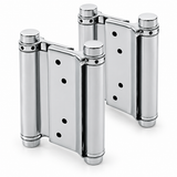 Tera Silver-Finish Double-Action Spring Hinges | 3", 4" & 5"