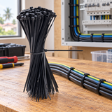 Tera Black Nylon Cable Ties | 30cm & 35cm