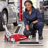 Tera 3-Ton Aluminium & Steel Low-Profile Trolley Jack - H160504