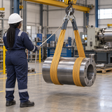 Tera WS Series Heavy-Duty Flat Webbing Lifting Sling with Reinforced Eyes | 3T-12T