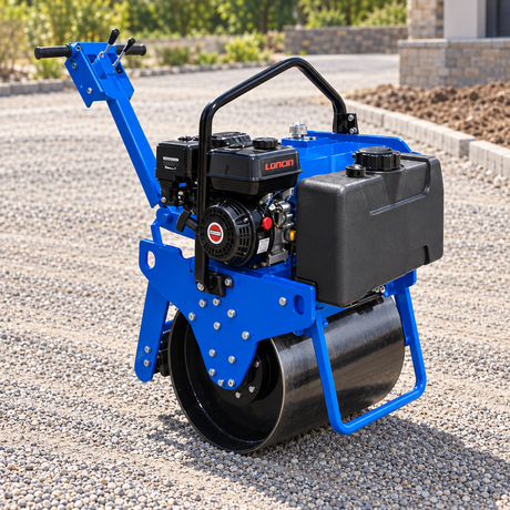 Wadfow 6.5HP Walk-Behind Single-Drum Compaction Roller - WDRR1Q302
