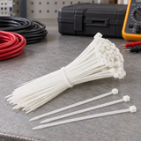 Tera 300mm White Nylon Cable Ties - H35040108-W