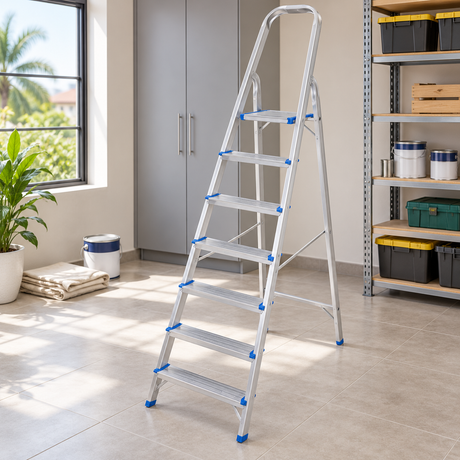 Tera LJG30 Series Single-Sided Aluminium Platform Step Ladder | 5-9 Steps