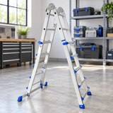 Tera FE 4+4 Multipurpose Adjustable Aluminium Ladder - FE4X4E2