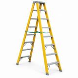 Tera Double-Sided Fibreglass Step Ladder | 2x8 & 2x9