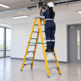 Tera Double-Sided Fibreglass Step Ladder | 2x8 & 2x9