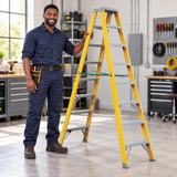 Tera Double-Sided Fibreglass Step Ladder | 2x8 & 2x9