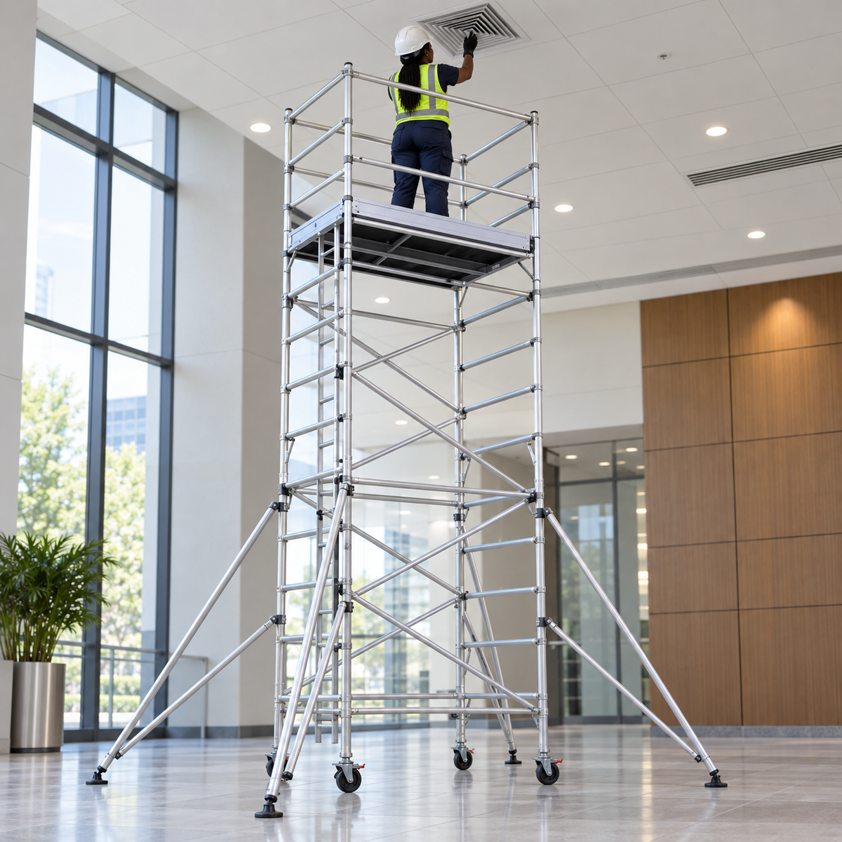 Tera AOB11-10 Mobile Aluminium Scaffolding Tower System 11m - AOB11-10