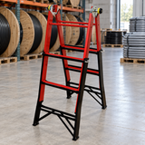 Tera 4+3 Multipurpose Steel Folding Ladder with Work Platform - HB4X3
