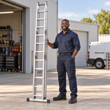 Tera LZ2 Series 2-Section Aluminium Combination Ladder | 2x8 - 2x18