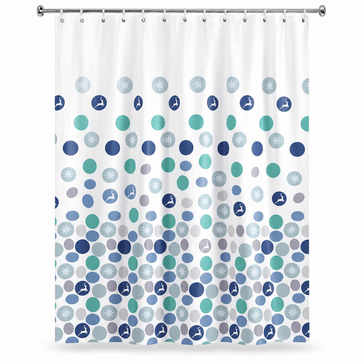 Tera Waterproof Shower Curtain 1.8 x 1.8m - BR-CURTAIN