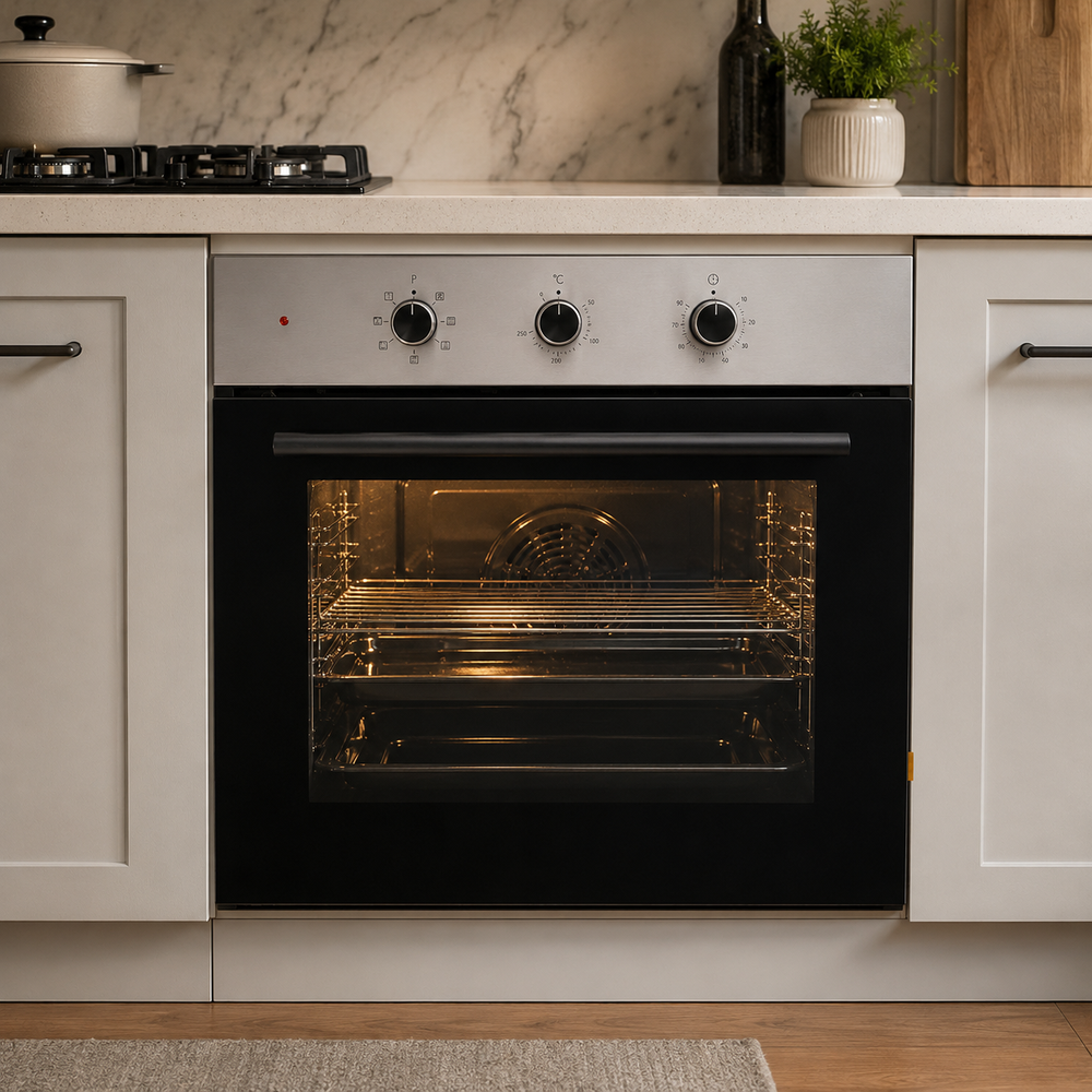 Kumtel 60cm Built-In Electric Oven with Convection & 8 Cooking Programs - B66-SF2