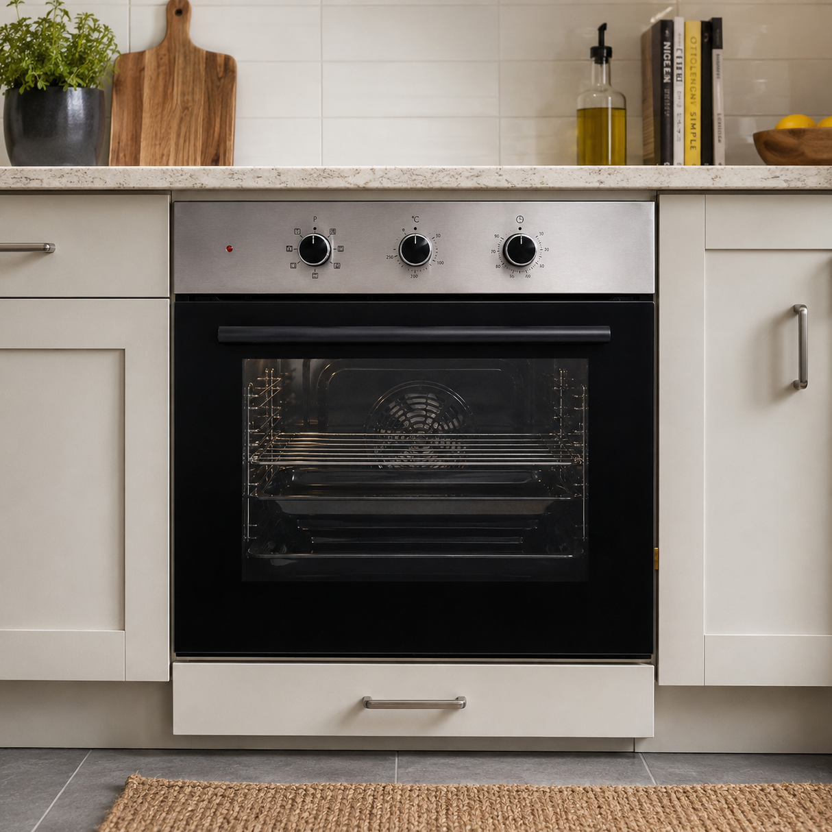 Kumtel 60cm Built-In Electric Oven with Convection & 8 Cooking Programs - B66-SF2