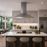 Luxell 90cm Stainless Steel Pyramid Cooker Hood with 450m³/h Extraction - DP6-X-90