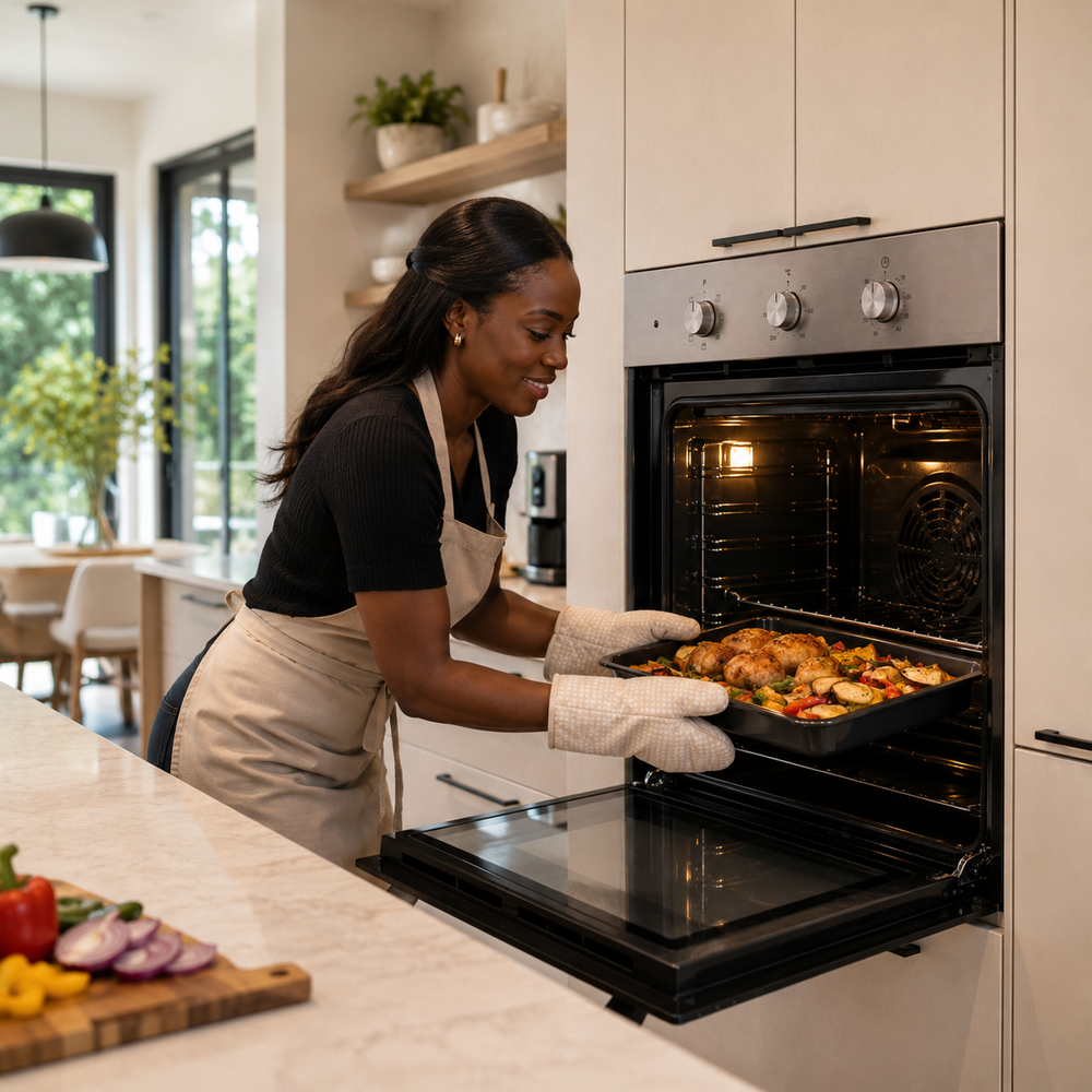 Luxell 90cm 105L Built-In Electric Oven with Double Fan & 9 Programs - A9-SF3 MT
