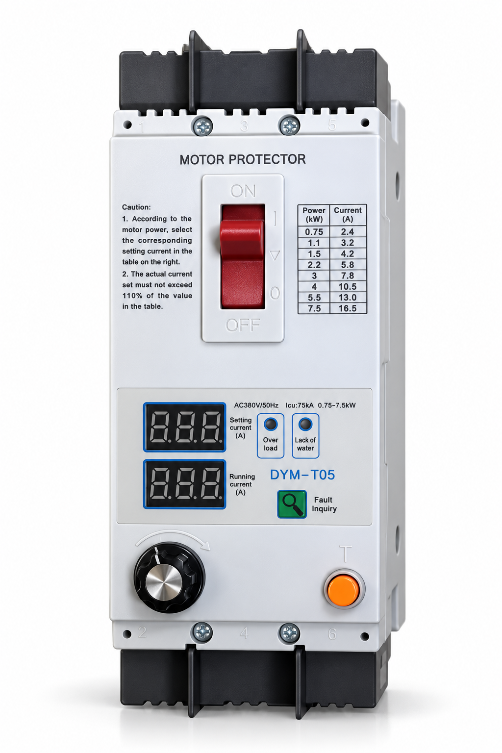 Comet Digital Motor Protection Control Box - DYM-T05-1-10