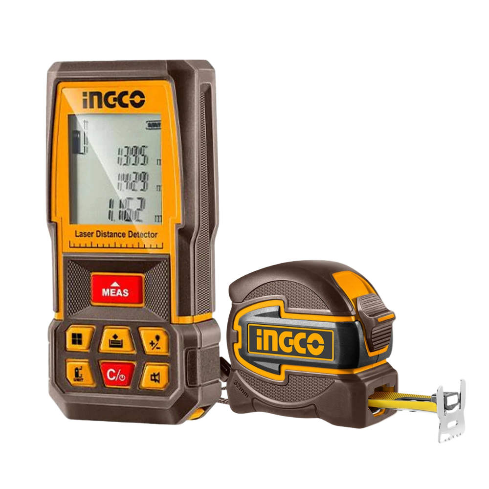 Ingco 2 Pieces Laser Distance Detector Combo Kit - HLDD241201