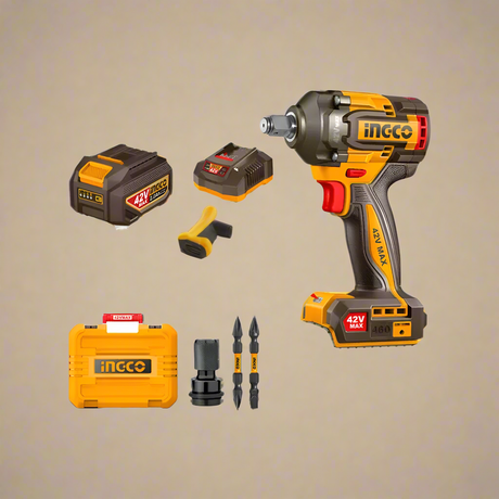 Ingco 42V Lithium-Ion Cordless Impact Wrench - CIWLI42461