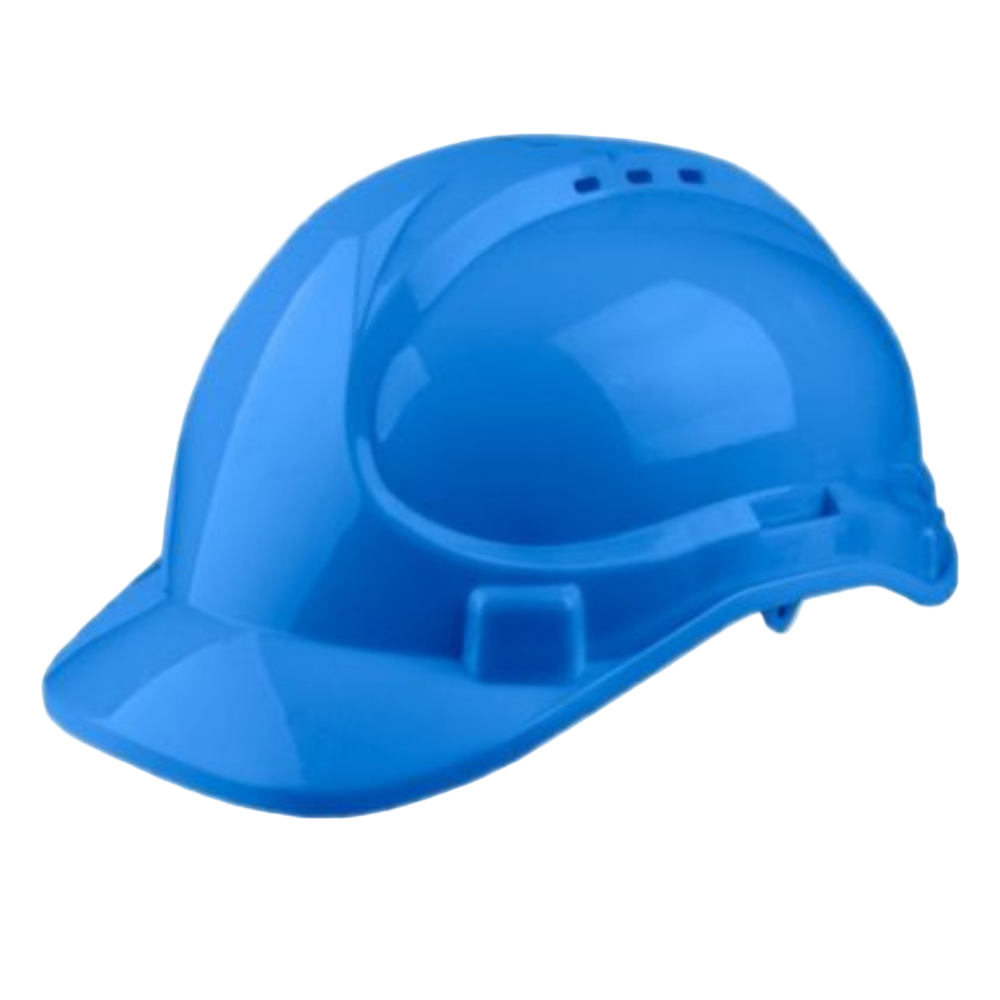 Ingco Blue Safety Helmet with Fixed Chinstrap – HSH803