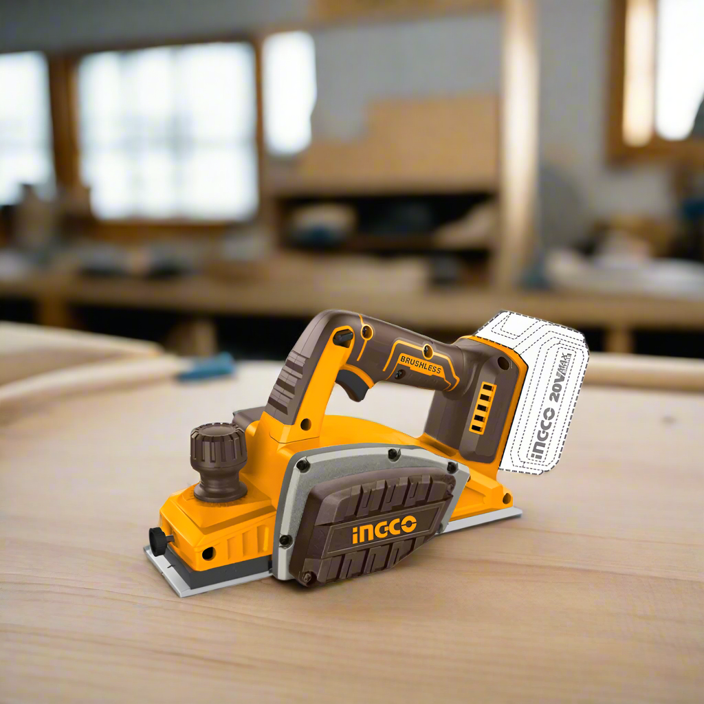 Ingco 20V Lithium-ion Cordless Planer with Heavy-Duty Aluminum Base – CRLI20401
