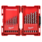 Milwaukee 19 Pieces 1-10mm Thunderweb HSS-G Ground Metal Drill Set - 4932352374