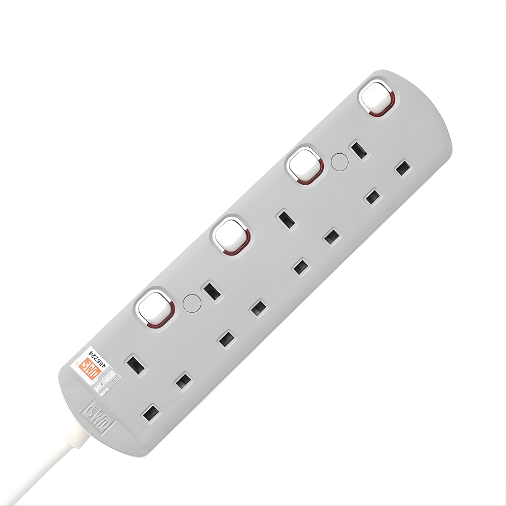 UMS 4 Gang Extension Socket - 3 Meters
