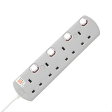 UMS 4 Gang Extension Socket - 3 Meters