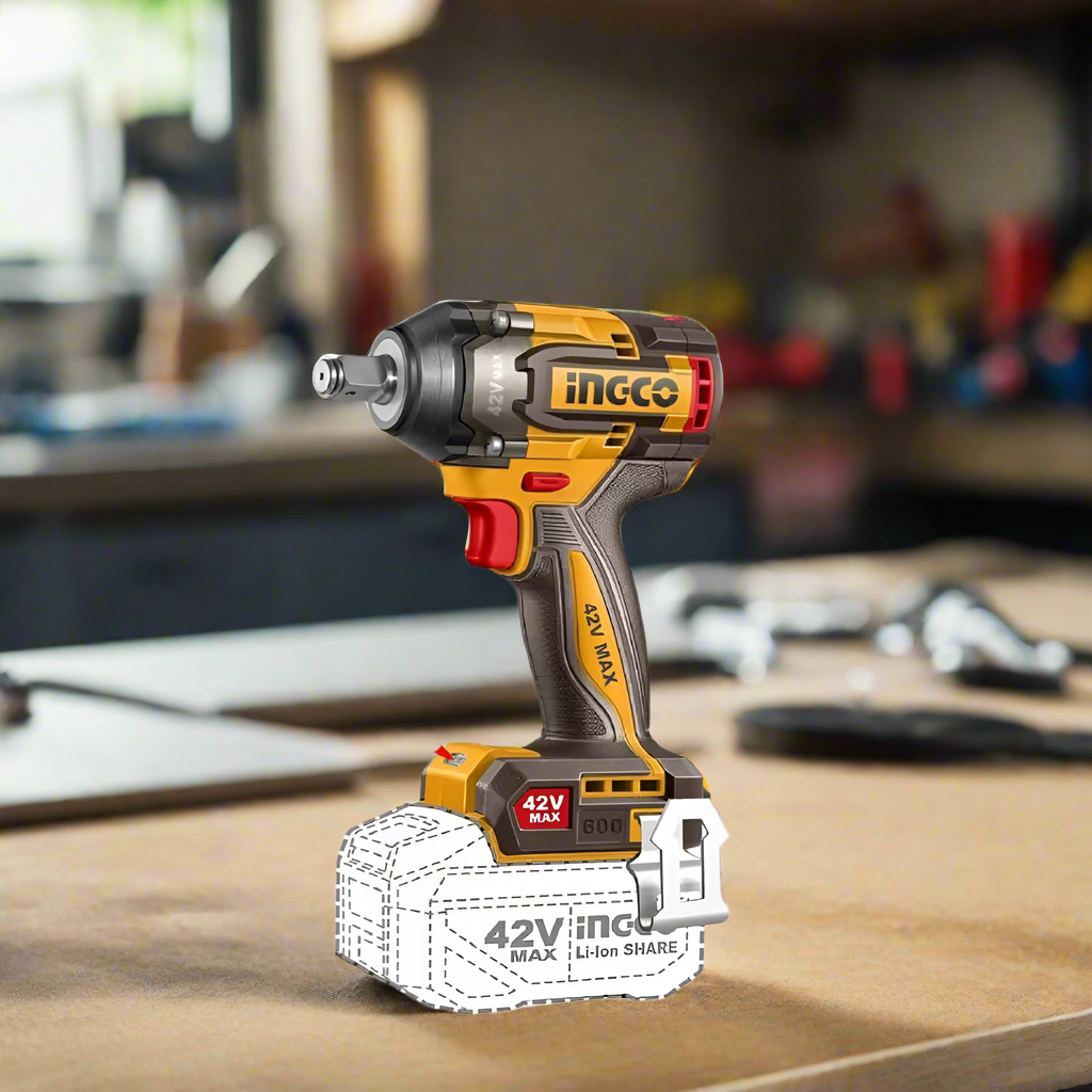 Ingco 42V Lithium-Ion Cordless Impact Wrench - CIWLI42602