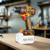 Ingco Lithium-Ion Cordless Compact Brushless Impact Drill 42V - CIDLI426981